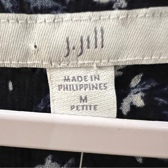 J Jill size 14 Petite navy and white floral sheath dress - Picture 2 of 12